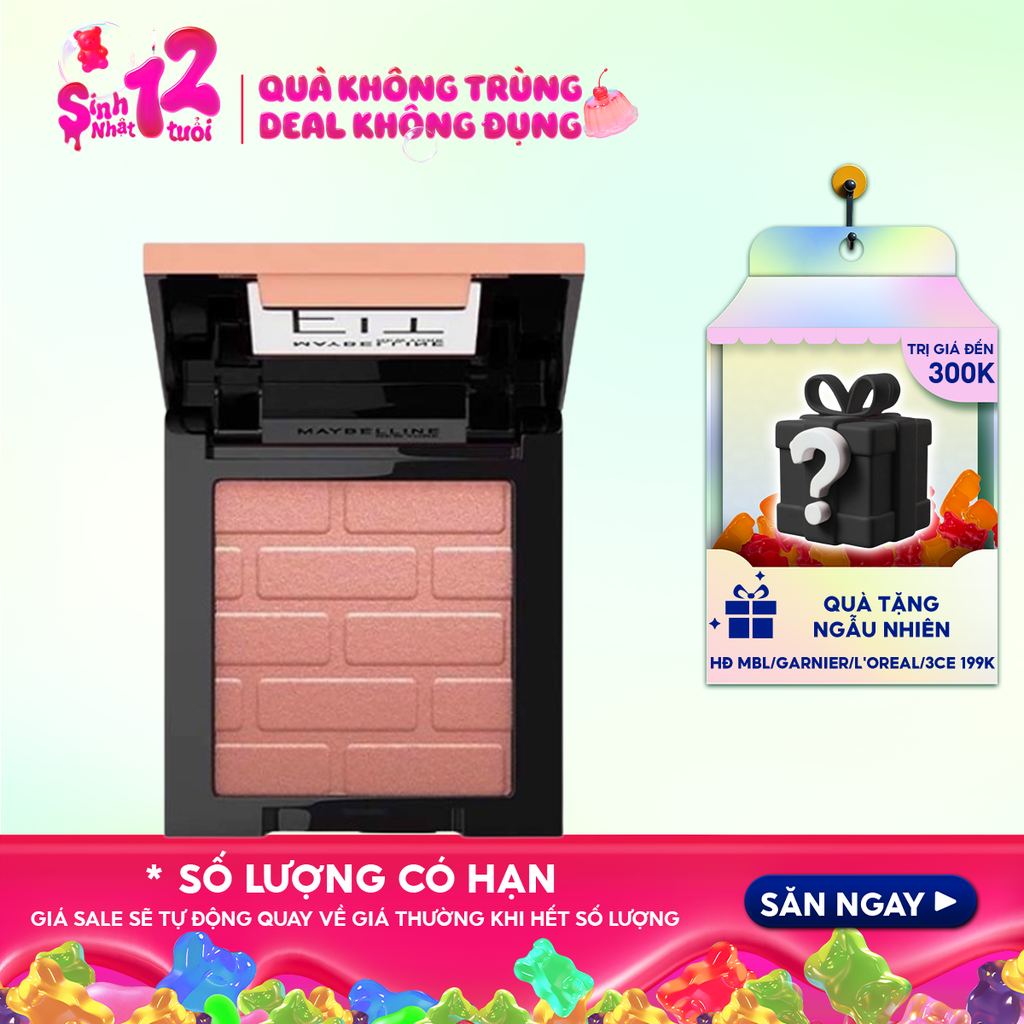 Má Hồng Maybelline Dạng Nén, Mịn Lì Chuẩn Màu Fit Me Mono Blush 4.5g