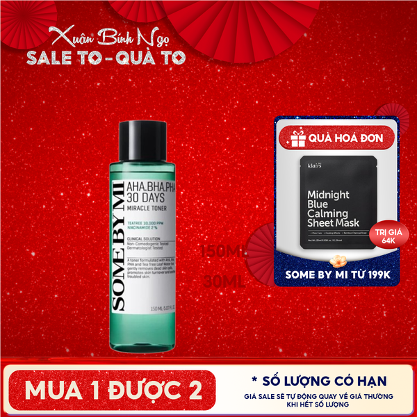  Nước Hoa Hồng Some By Mi Làm Sạch Da, Tẩy Da Chết, Cải Thiện Da Mụn Hàn Quốc Toner AHA 
