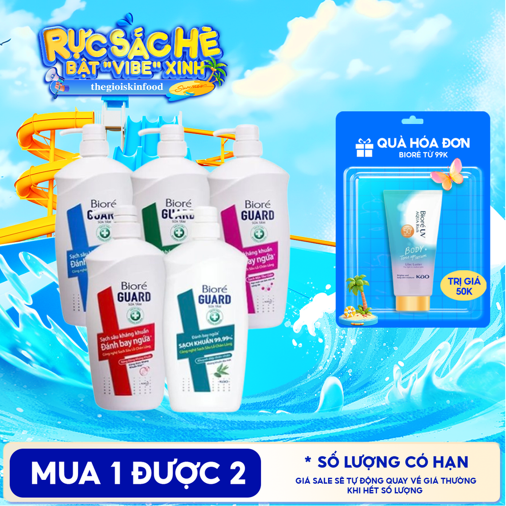Sữa Tắm Sạch Sâu Kháng Khuẩn Bioré Guard