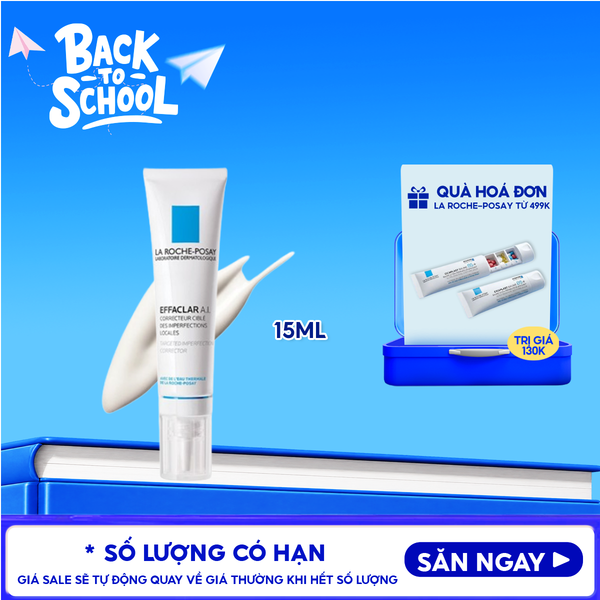  Kem Giảm Mụn La Roche-Posay Dành Cho Mụn Sưng Đỏ Effaclar A.I 15ml 