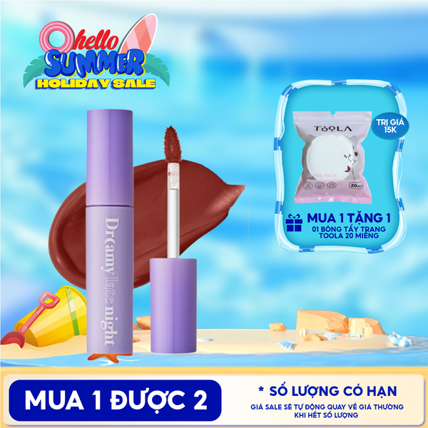  [Màu 13-17] Son Kem Lì, Mịn Mượt Nhẹ Môi Merzy Dreamy Late Night Mellow Tint 4g 