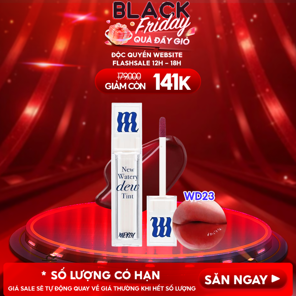  [New Dew] Son Tint Bóng Merzy Dạng Thạch, Bền Màu, Lâu Trôi Merzy New Watery Dew Tint 4g 