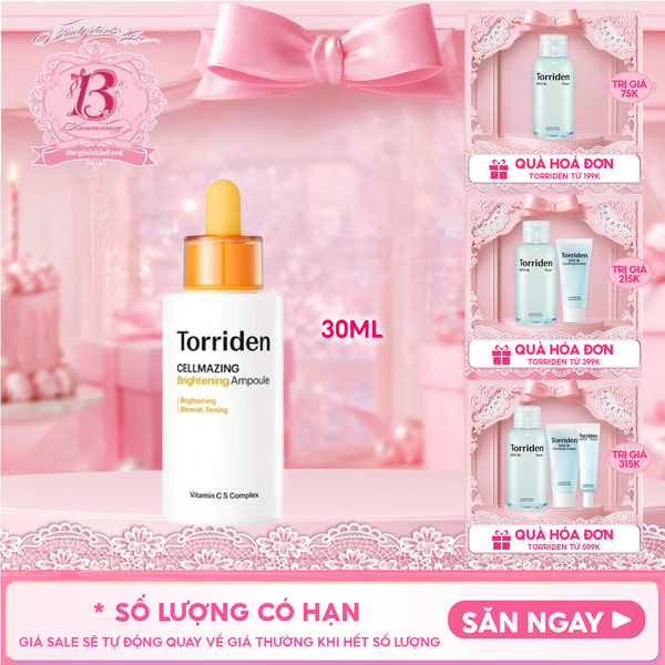  Serum Torriden Vitamic C Sáng Mịn Da Cellmazing Brightening Ampoule 30ml 