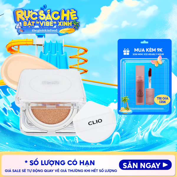  Phấn Nước Clio Mỏng Nhẹ, Che Khuyết Điểm Tốt Kill Cover Founwear Cushion The Original Mini SPF50+/PA+++ 5g 