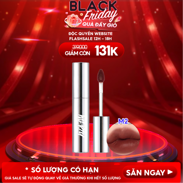  [Merzy Glam Vỏ Bạc] Son Kem Lì Mềm Mịn, Lâu Trôi Merzy The Glam Mellow Tint 4g 