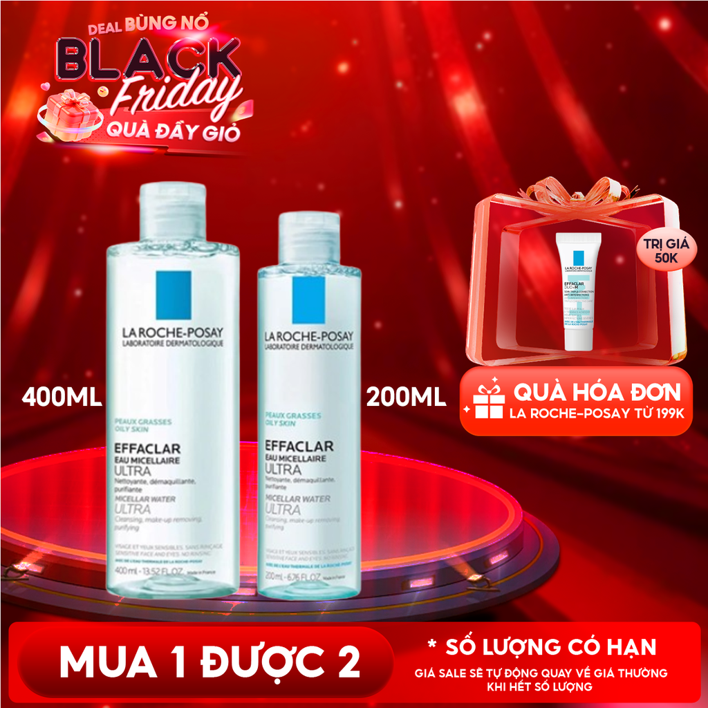 Nước Tẩy Trang La Roche-Posay Dành Cho Da Dầu Mụn, Da Nhạy Cảm Effaclar Eau Micellaire Ultra