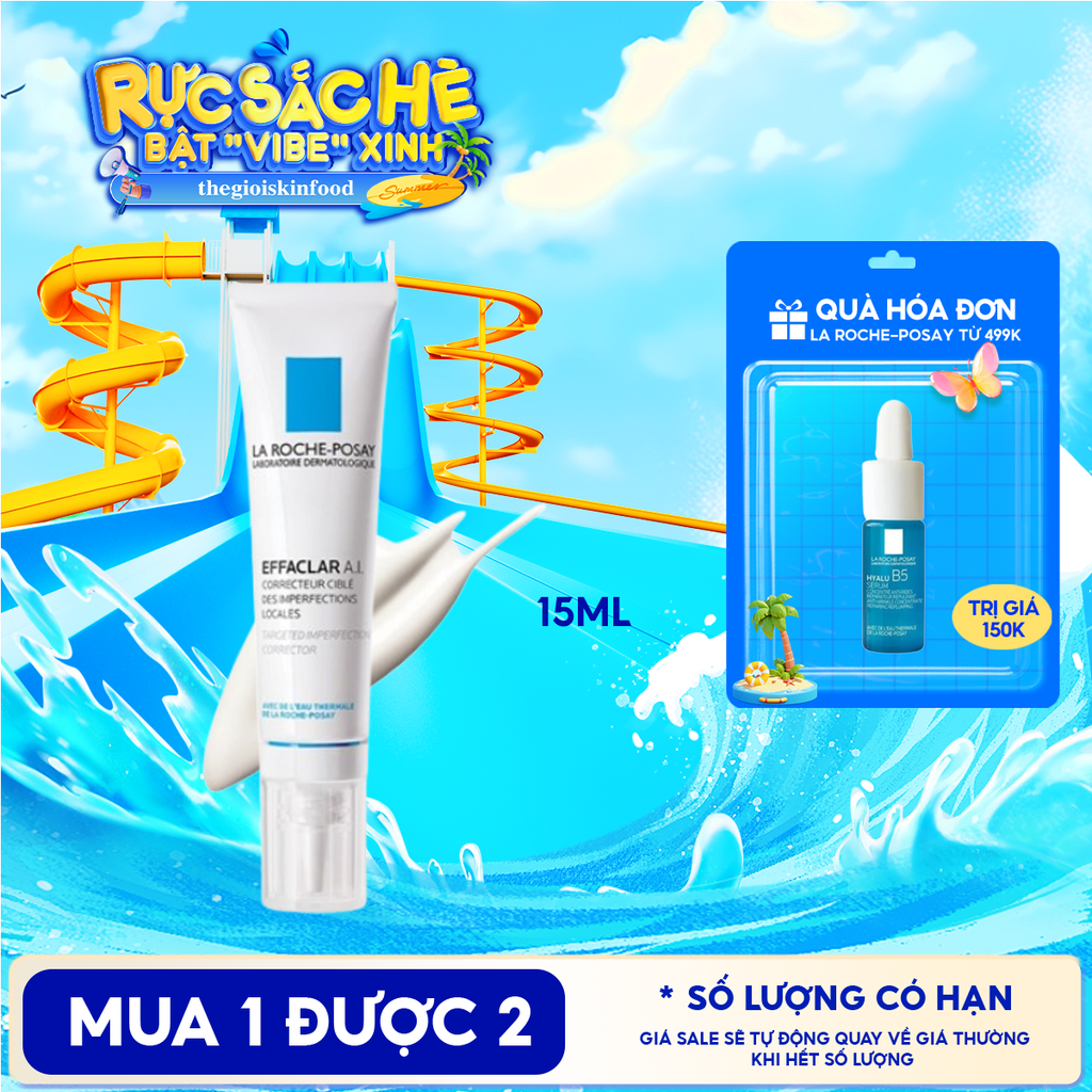 Kem Giảm Mụn La Roche-Posay Dành Cho Mụn Sưng Đỏ Effaclar A.I 15ml