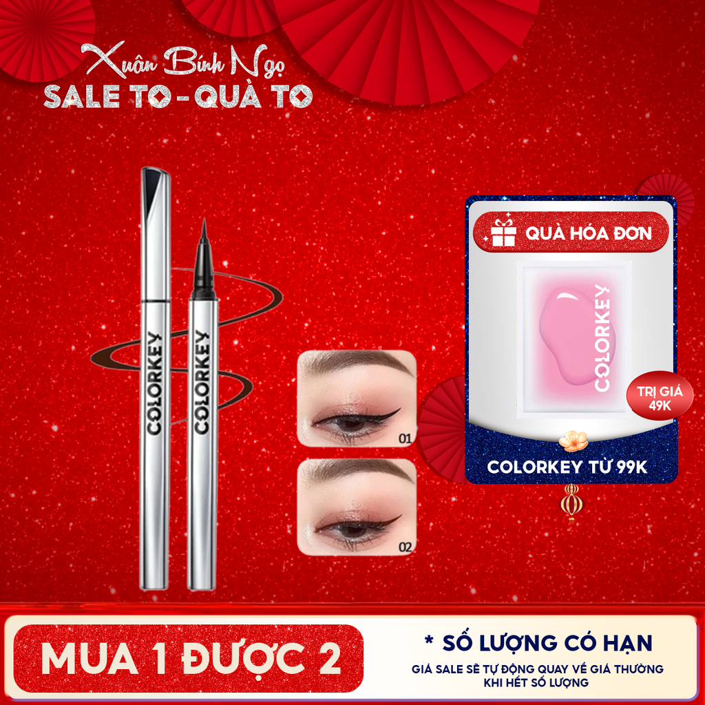 Bút Kẻ Mắt Nước Colorkey Lâu Trôi Floating Color Liquid Eyeliner 0.5ml