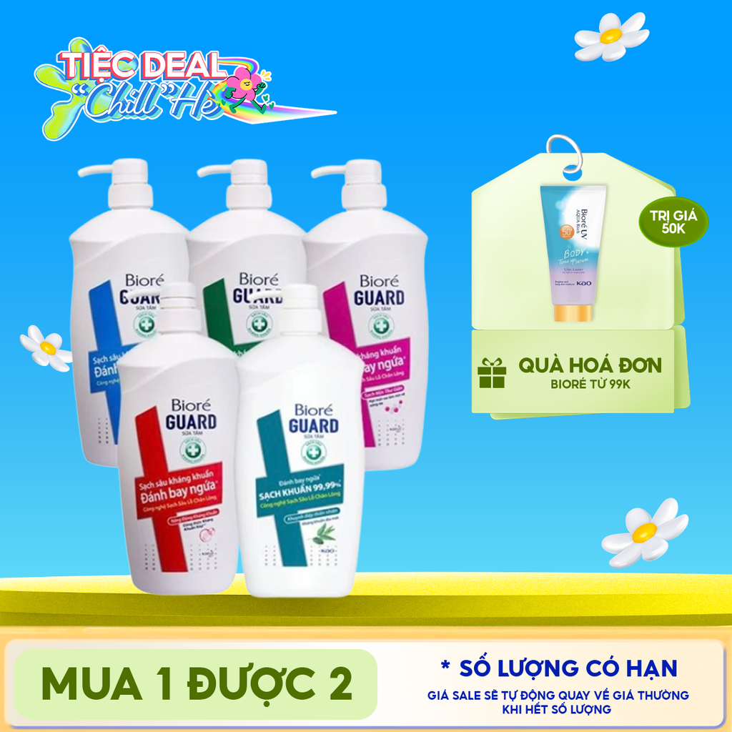 Sữa Tắm Sạch Sâu Kháng Khuẩn Bioré Guard
