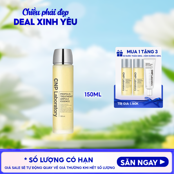  Nước Dưỡng CNP Keo Ong Cấp Ẩm, Hỗ Trợ Phục Hồi Da Propolis Treatment Ampule Essence 150ml 