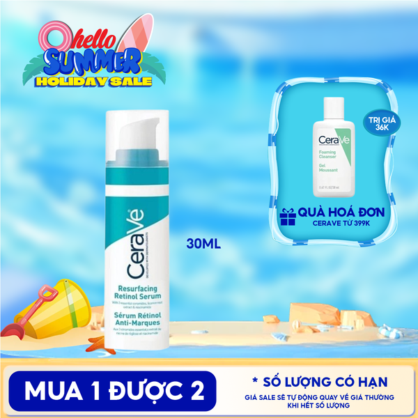  Serum Cerave Giúp Hỗ Trợ Mờ Thâm Mụn Resurfacing Retinol Serum 30ml 