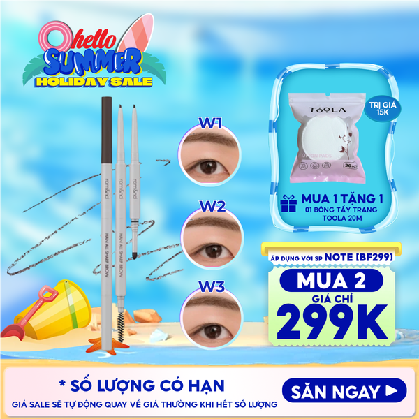  Chì Kẻ Mày Nét Mảnh Romand 3 Trong 1 Cho Đôi Chân Mày Hoàn Hảo, Sắc Nét Han All Sharp Brow - Han All Line 