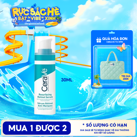 Serum Cerave Giúp Hỗ Trợ Mờ Thâm Mụn Resurfacing Retinol Serum 30ml