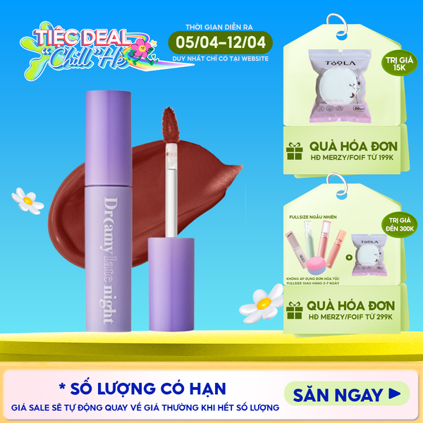  [Màu 13-17] Son Kem Lì, Mịn Mượt Nhẹ Môi Merzy Dreamy Late Night Mellow Tint 4g 