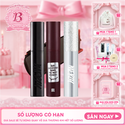 [Merzy Glam M13 Vỏ Bạc] Son Kem Merzy Siêu Lì, Mịn Môi Noir In The Mellow Tint