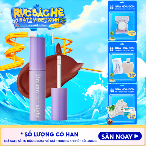 [Màu 13-17] Son Kem Lì, Mịn Mượt Nhẹ Môi Merzy Dreamy Late Night Mellow Tint 4g