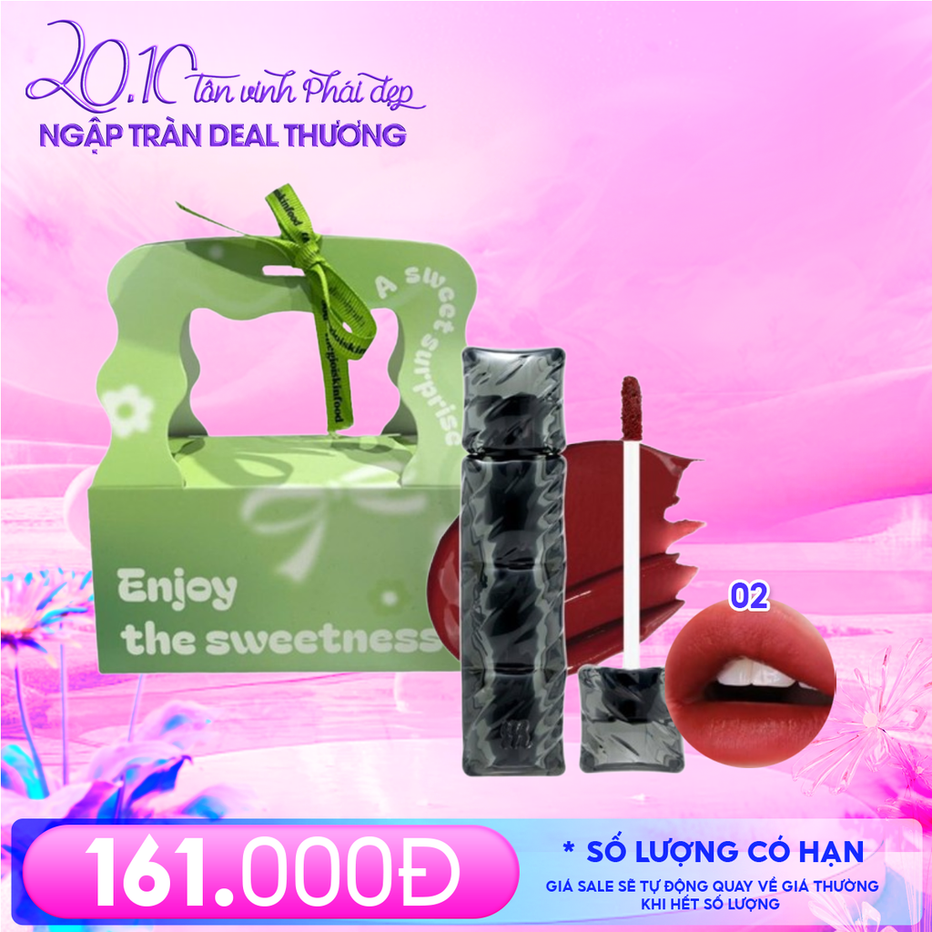 Combo Quà Tặng 20/10: Combo Túi Hộp Nhỏ Enjoy The Sweetness Và Son Môi Merzy