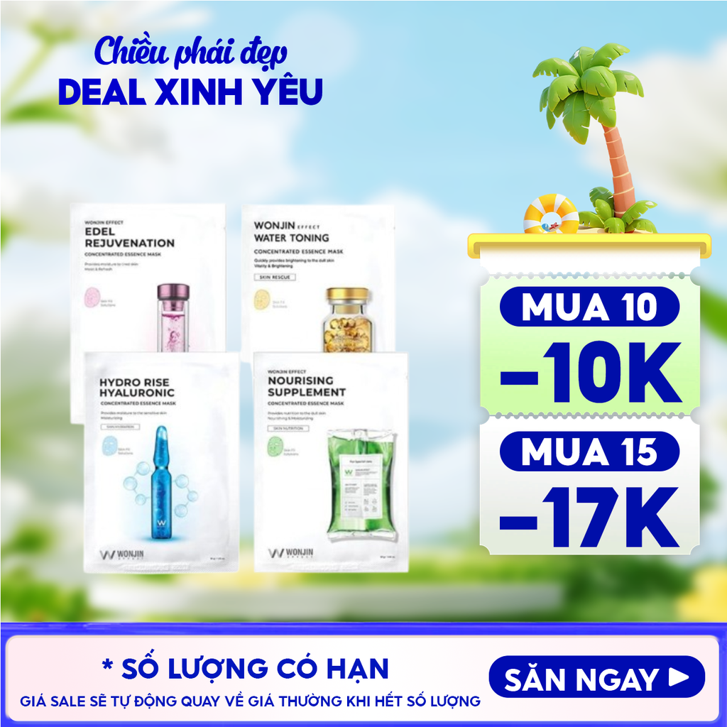 Mặt Nạ Cấp Ẩm, Hỗ Trợ Dưỡng Sáng Wonjin Effect Concentrated Essence Mask