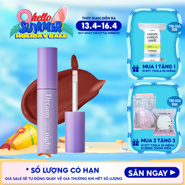  [Màu 13-17] Son Kem Lì, Mịn Mượt Nhẹ Môi Merzy Dreamy Late Night Mellow Tint 4g 