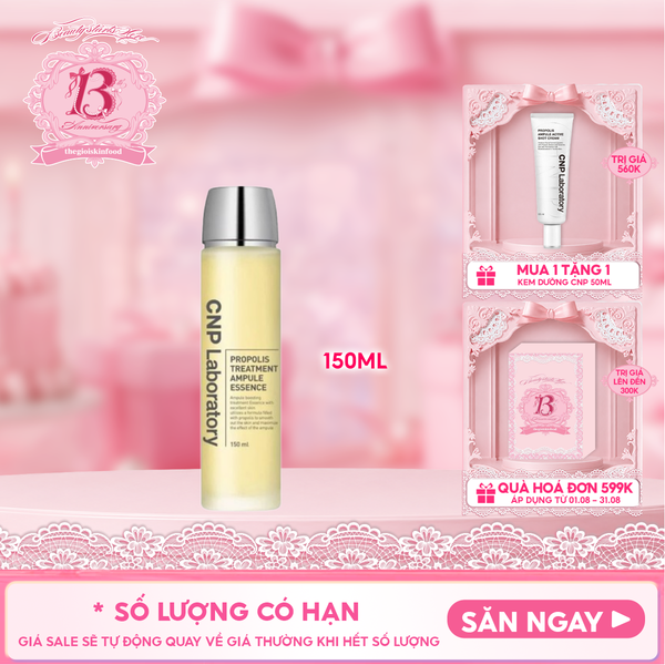  Nước Dưỡng CNP Keo Ong Cấp Ẩm, Hỗ Trợ Phục Hồi Da Propolis Treatment Ampule Essence 150ml 