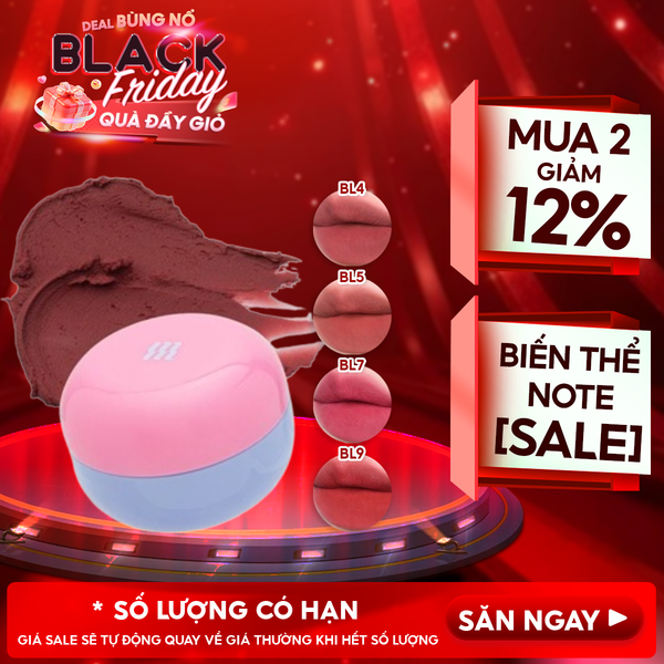  Son Kem Bùn Merzy Kiêm Má Hồng Mờ Lì, Mịn Mượt Như Bơ Dạng Hũ Blurry Lip Mousse 6g 