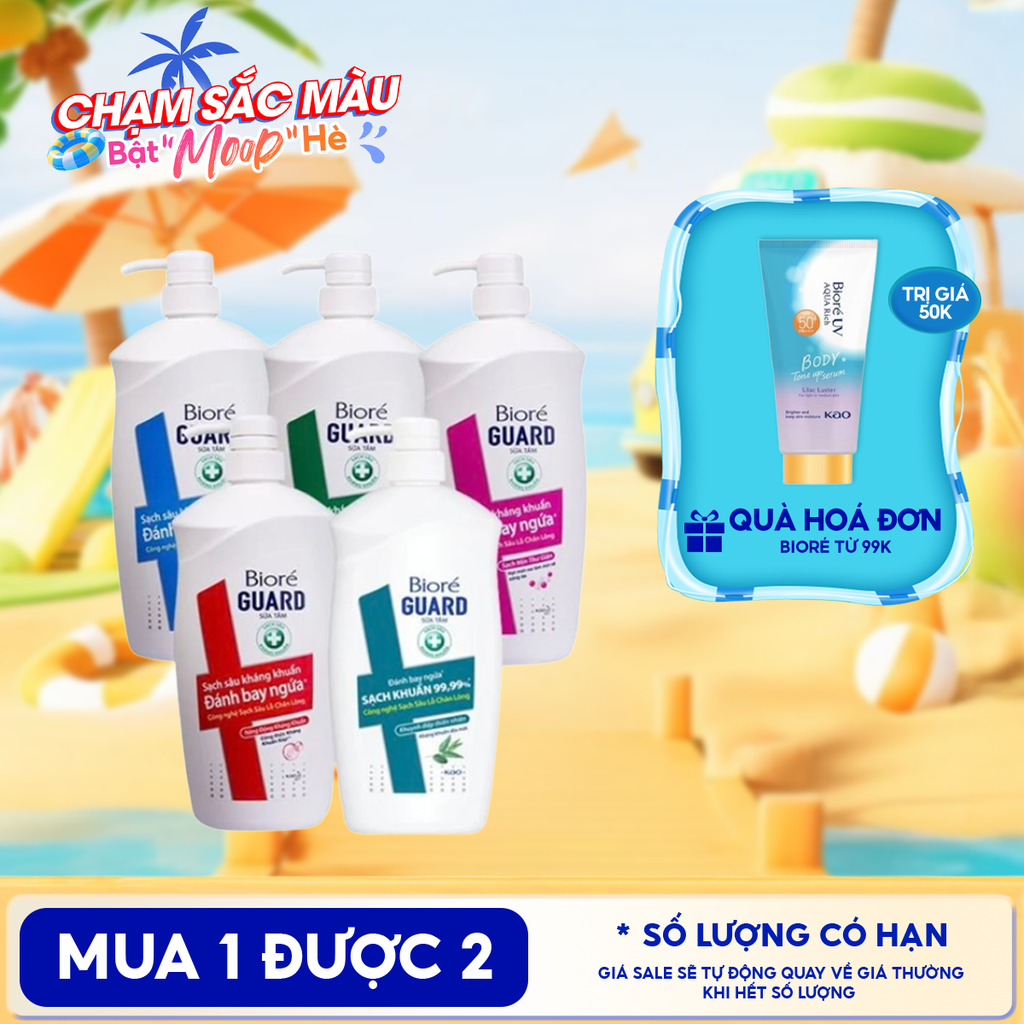 Sữa Tắm Sạch Sâu Kháng Khuẩn Bioré Guard