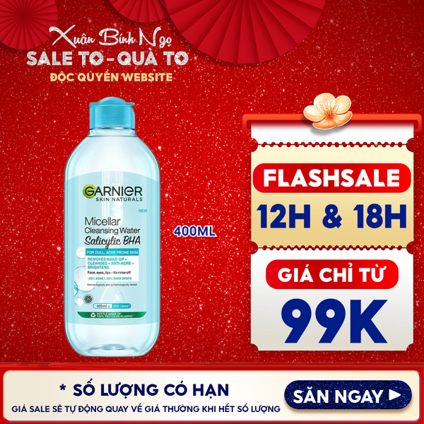  Nước Tẩy Trang Garnier Làm Sạch Sâu Micellar Cleansing Water 