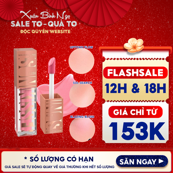 Má Hồng Kem Maybelline Căng Mọng, Bền Màu Sunkisser Blush 4.7ml 