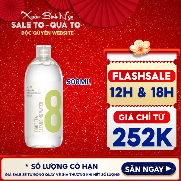  Nước Tẩy Trang B.O.M Chiết Xuất 8 Loại Trà Eight Tea Cleansing Water 500ml 