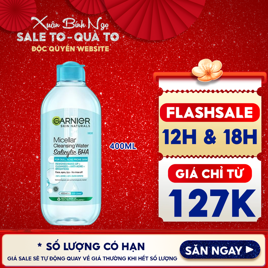 Nước Tẩy Trang Garnier Làm Sạch Sâu Micellar Cleansing Water