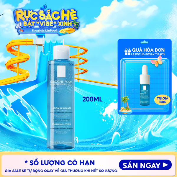  Nước Hoa Hồng La Roche-Posay Giúp Cân Bằng Da Giàu Khoáng Chất Soothing Lotion Sensitive Skin 200ml 