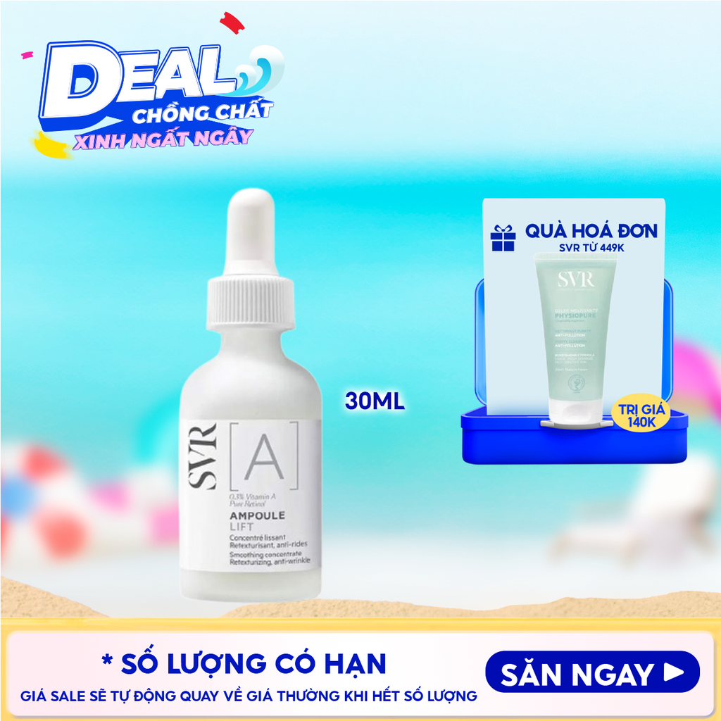 Serum SVR Tinh Chất Ngăn Ngừa Lão Hóa, Dưỡng Da Mềm Mịn SVR A Ampoule Lift 30ml