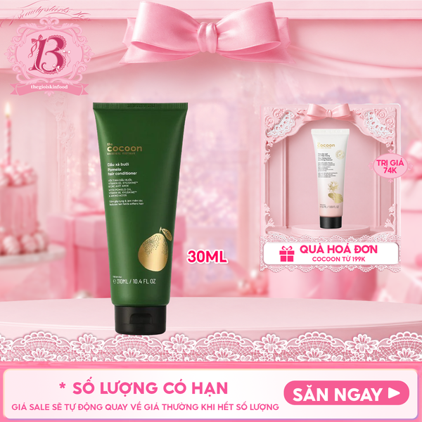  Dầu Xả Cocoon Tinh Chất Dầu Bưởi Giúp Giảm Gãy Rụng & Hỗ Trợ Mọc Tóc Pomelo Conditioner 