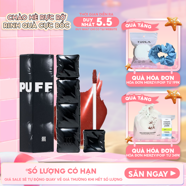  [NEW][V6 PUFFER] Son Kem Lì Merzy Bền Màu, Lâu Trôi The First Velvet Tint 
