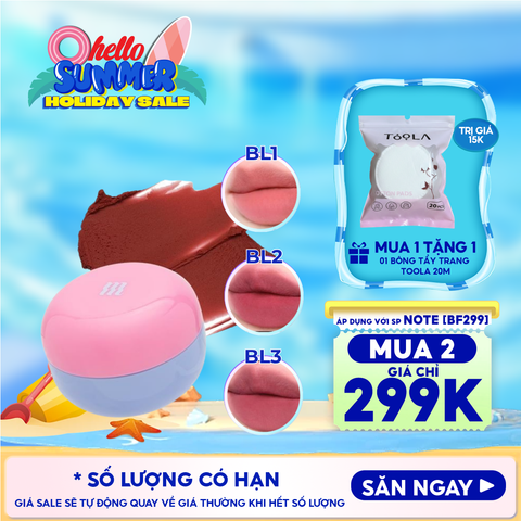 Son Kem Bùn Merzy Kiêm Má Hồng Mờ Lì, Mịn Mượt Như Bơ Dạng Hũ Blurry Lip Mousse 6g