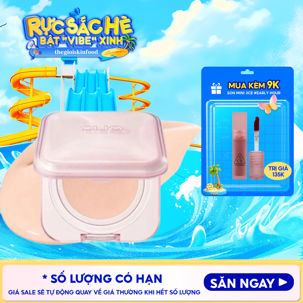 Phấn Nước Che Phủ Khuyết Điểm Tự Nhiên Clio Kill Cover Mesh Glow Essential Cushion SPF50+ PA++++
