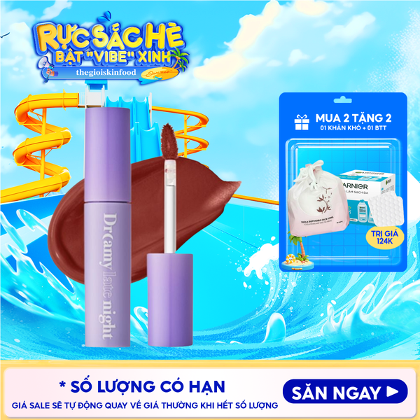  [Màu 13-17] Son Kem Lì, Mịn Mượt Nhẹ Môi Merzy Dreamy Late Night Mellow Tint 4g 