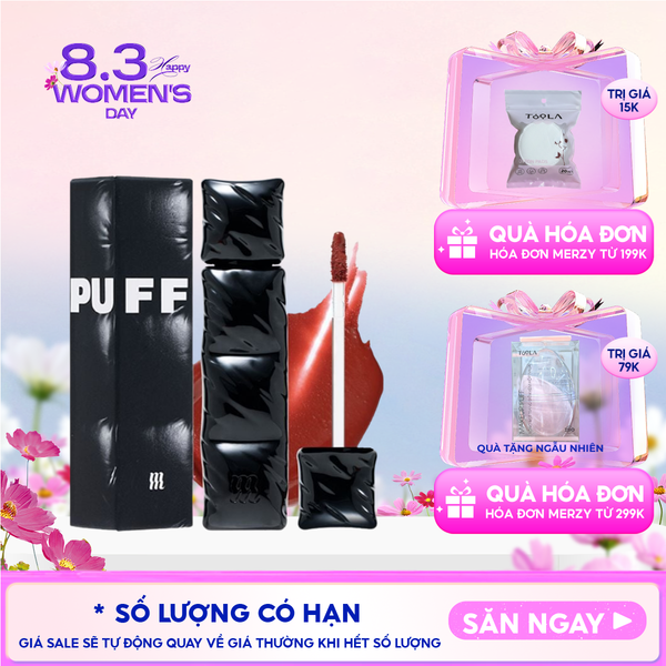  [NEW][V6 PUFFER] Son Kem Lì Merzy Bền Màu, Lâu Trôi The First Velvet Tint 