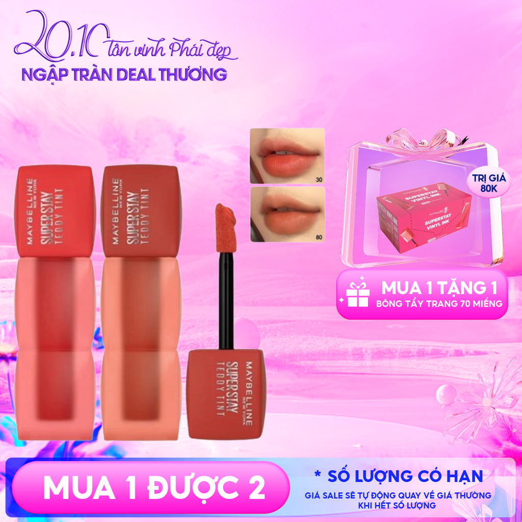 Son Kem Lì Bông Maybelline Bền Màu Superstay Teddy Tint 5ml