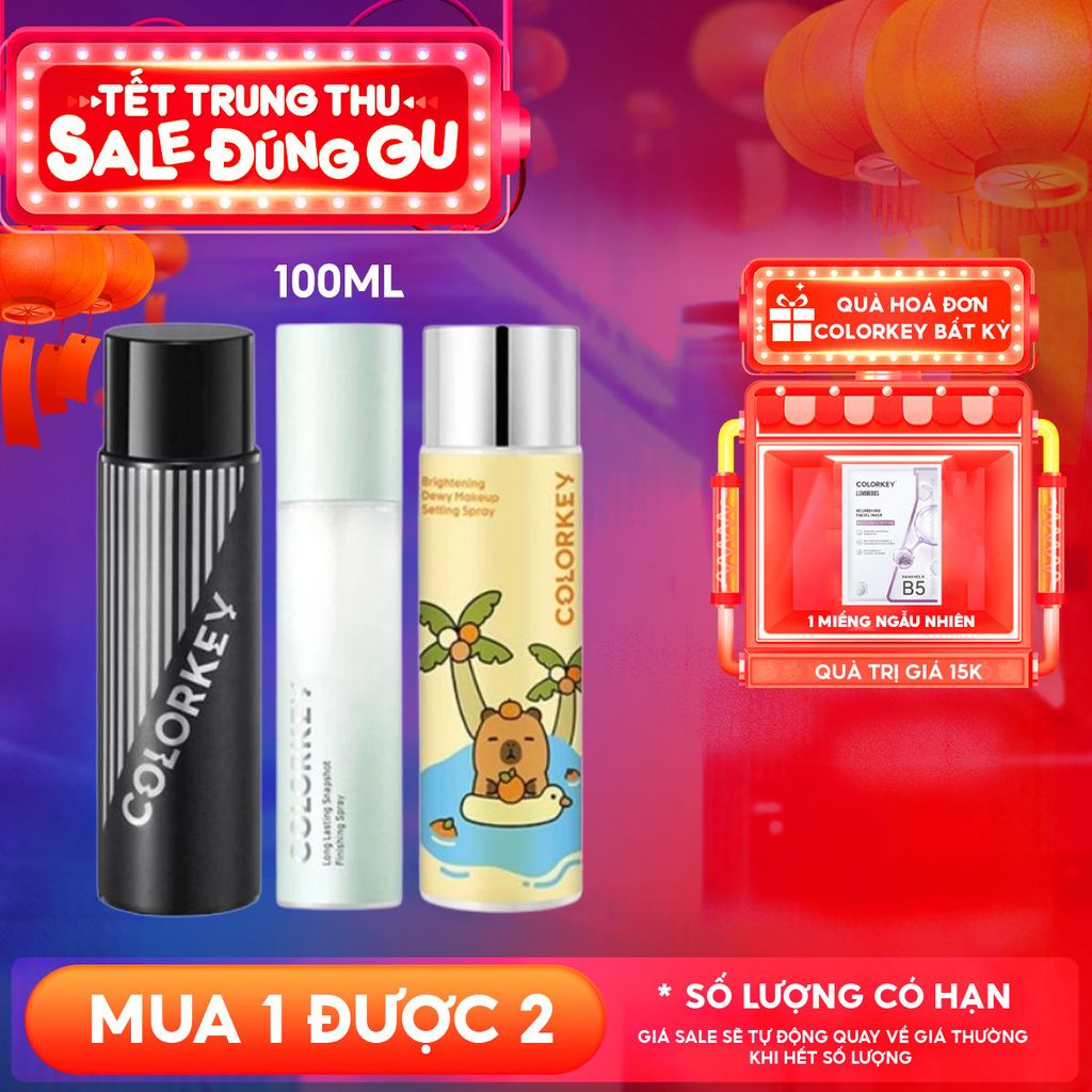 Xịt Khóa Makeup Colorkey Lâu Trôi Spray 100ml