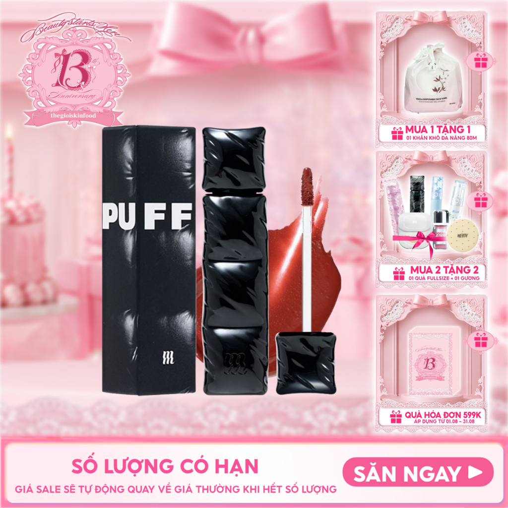 [V6 PUFFER] Son Kem Lì Merzy Bền Màu, Lâu Trôi The First Velvet Tint