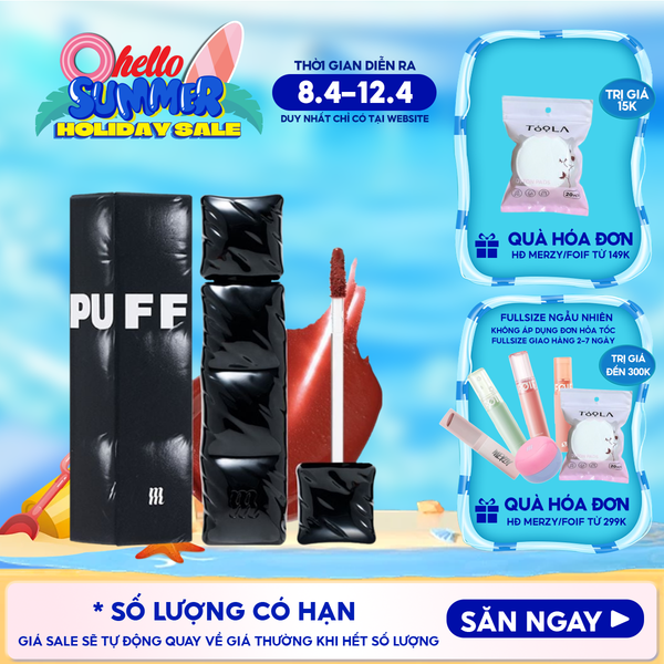  [NEW][V6 PUFFER] Son Kem Lì Merzy Bền Màu, Lâu Trôi The First Velvet Tint 