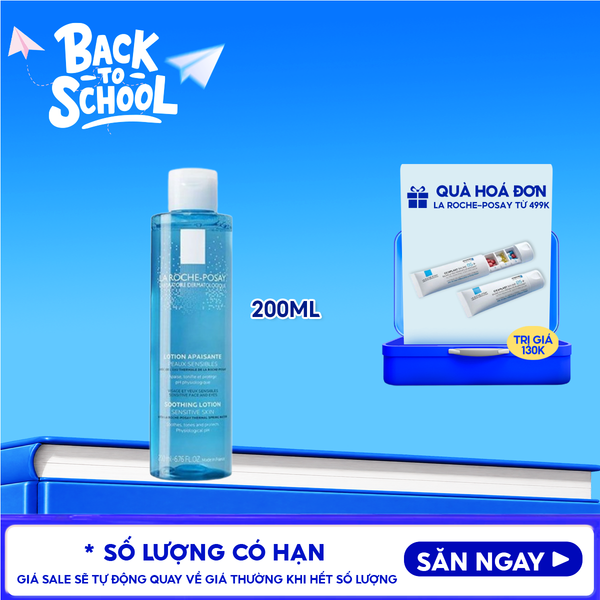  Nước Hoa Hồng La Roche-Posay Giúp Cân Bằng Da Giàu Khoáng Chất Soothing Lotion Sensitive Skin 200ml 