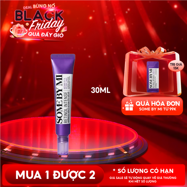  Kem Dưỡng Mắt Some By Mi Cải Thiện Quầng Thâm, Hỗ Trợ Dưỡng Sáng Da Retinol Intense Advanced Triple Action Eye Cream 30ml 