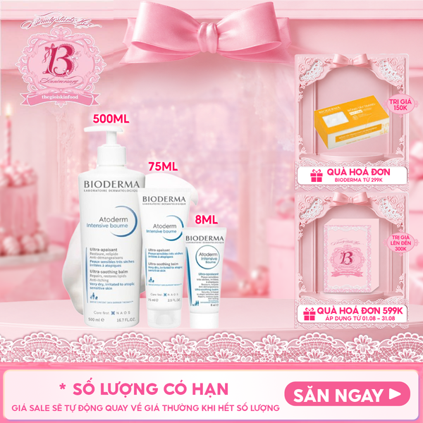  Kem Dưỡng Ẩm Bioderma Chuyên Sâu, Làm Dịu Da Atoderm Intensive Baume 