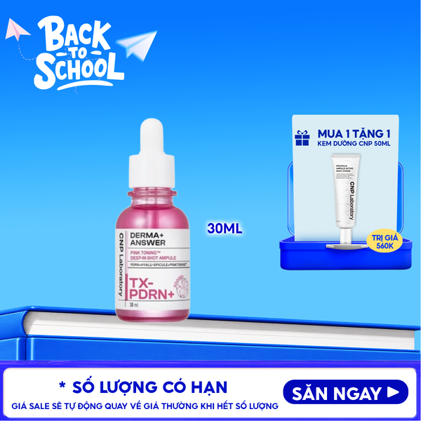  Tinh Chất CNP Vi Kim Dưỡng Sáng Hồng Da Derma Answer Pink Toning Deep In Shot Ampoule 30ml 