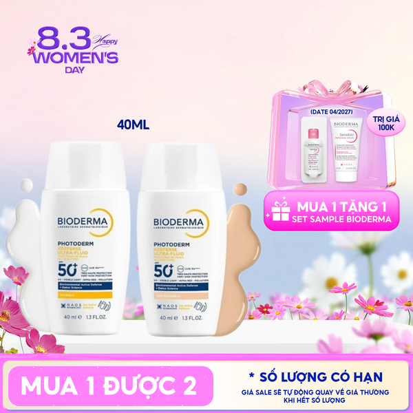  Sữa Chống Nắng Bioderma Phổ Rộng Photoderm Xdefense Ultra-Fluid SPF50+/PA++++ 40ml 