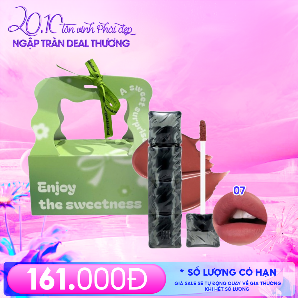 Combo Quà Tặng 20/10: Combo Túi Hộp Nhỏ Enjoy The Sweetness Và Son Môi Merzy