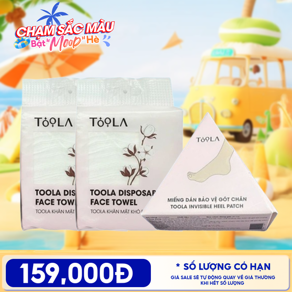  Combo Khăn Mặt Khô Đa Năng Cao Cấp, Mềm Mịn TOOLA Disposable Face Towel 
