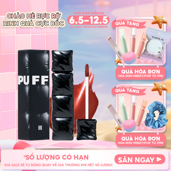  [NEW][V6 PUFFER] Son Kem Lì Merzy Bền Màu, Lâu Trôi The First Velvet Tint 